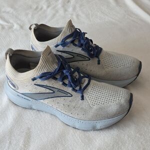 Brooks Men's Glycerin 20 Gray and Blue Sneakers, Size 10.5